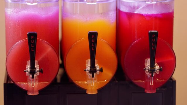 Ice Slush machines for an ice cold drink - stock photography