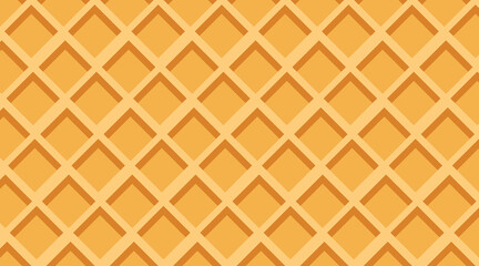 Flavored Cream Melted on Wafer Background Vector Illustration
