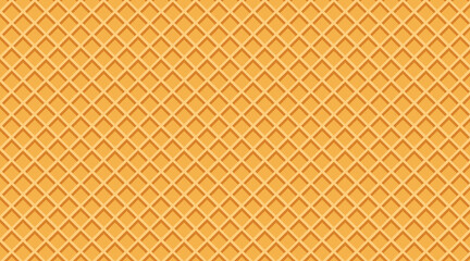 Flavored Cream Melted on Wafer Background Vector Illustration