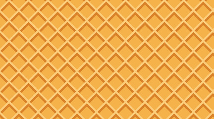 Flavored Cream Melted on Wafer Background Vector Illustration