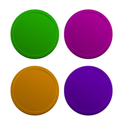Vector colorful 3d huge dot on white background
