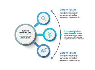 Fototapeta premium Business data visualization. timeline infographic icons designed for abstract background template milestone element modern diagram process technology digital marketing data presentation chart Vector
