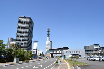 Fototapeta na wymiar Higashi-Shizuoka, which is subcenter of Shizuoka City, Shizuoka Prefecture, Japan
