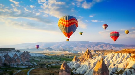Balloon fligt in tourism park - Turkey Cappadocia