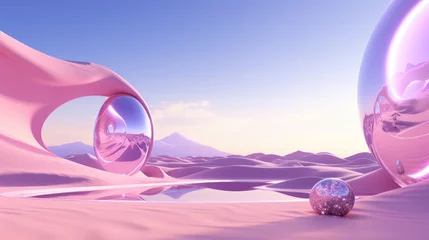 Crédence de cuisine en verre imprimé Montagnes Pastel sand dune desert abstract background.