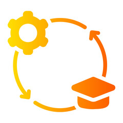 education gradient icon