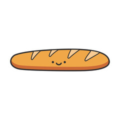 delicious bread kawaii character vector illustration design icon vector illustration design