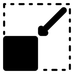 Minimize icon, glyph icon style