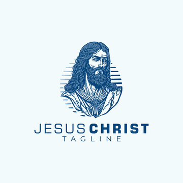 Jesus Christ Logo Design Template Idea