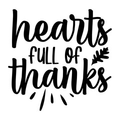 Hearts Full Of Thanks Svg