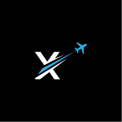 X airplane Logo