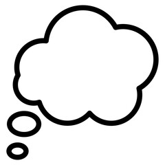 speech bubble, thingking, communication icon