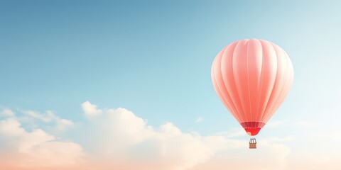 Obraz premium Gas balloon in clear sky