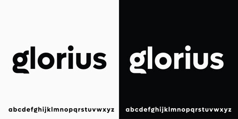 Glorius Clean Unique Sans Serif Font Alphabet Typeface Typography