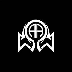 AR Letter Logo Design. AR Monogram Logo Vector. AR Abstract Unique modern flat creative logo.
