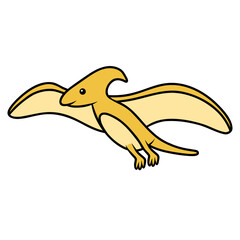 illustration of a pteranodon bird © Farra