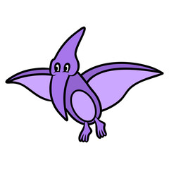 pteranodon bird cartoon © Farra