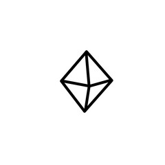 Crystal Minerals Line Icon