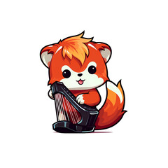 Cute Chibi Cartoon AI Generate Design Illustration