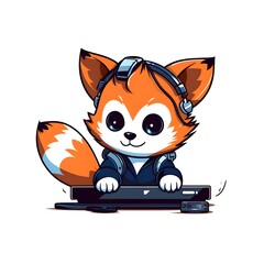 Cute Chibi Cartoon AI Generate Design Illustration