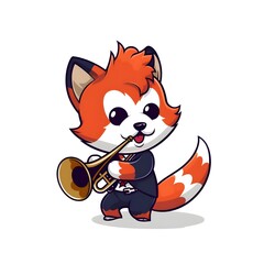 Cute Chibi Cartoon AI Generate Design Illustration