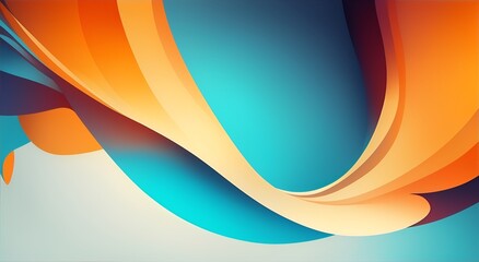 Abstract Colorfull Gradient Smooth Wave Motion Background