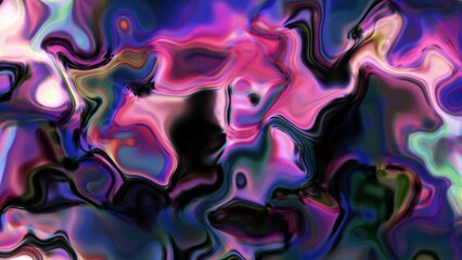Abstract Shiny liquid wave background. Marbling spiral colorful background.
