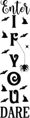 Halloween porch sign SVG design cut files