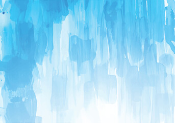 Hand draw blue brush watercolor texture background