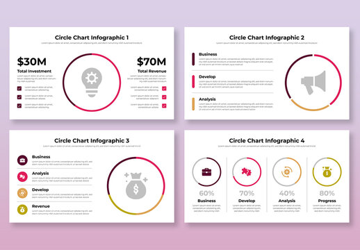 Business Circle Chart Infographic Design