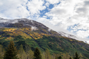 Fototapeta premium clouds over the mountains