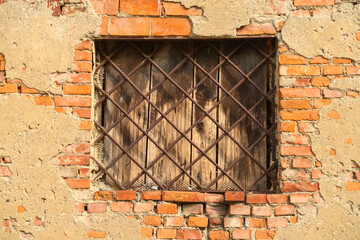 Ancient window old farmhouse characteristic village art history tourism culture
