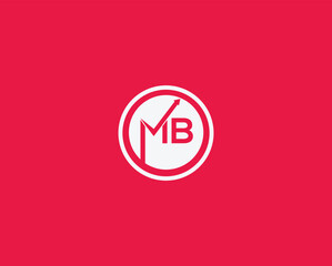 Alphabet letter MB Logo Design