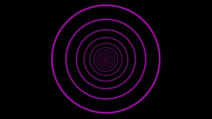 Pink color abstract graphics background. Green color circular line with black background.