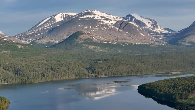 Mountains of the Rondane National Park in Norway