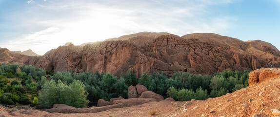 The Monkey's Fingers (Doigts de singes), rock formations, High Atlas Mountains, Morocco.