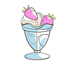 strawberry ice cream