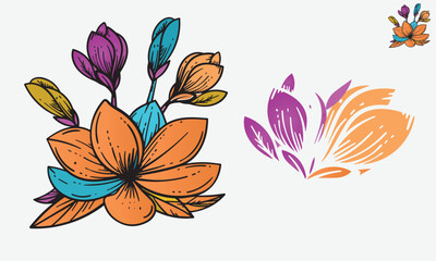 Free vector vintage ornamental bouquet of flowers