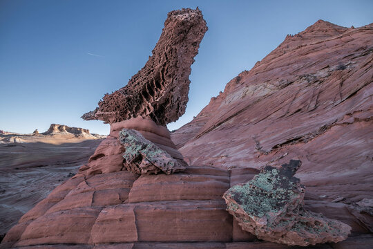 A rarely seen hoodoo near the Wave Arizona