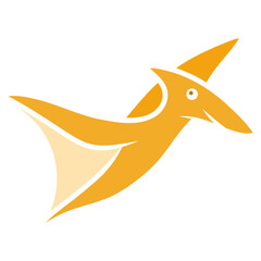 pteranodon bird cartoon icon © Farra