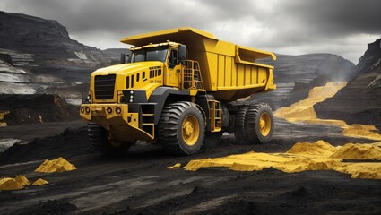 "Epic Extraction: Unleashing Industrial Power in the Open Pit Mine"