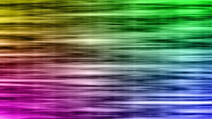 The curved wavy surface is constantly reflected in the light.Color neon gradient. abstract blurred background.