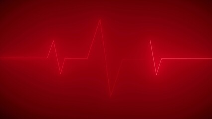 Heartbeat rate and pulse wave signal illustration background.