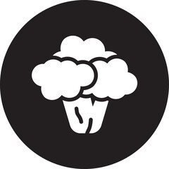 cauliflower glyph icon