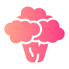 cauliflower gradient icon