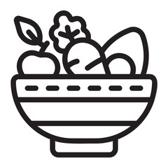 salad line icon