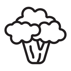 cauliflower line icon