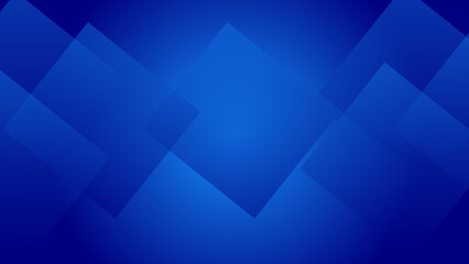 Colorful abstract gradient geometric square shapes on blue color illustration background. - obrazy, fototapety, plakaty