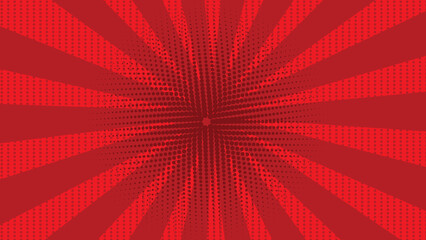 Fototapeta premium abstract comic background on red background
