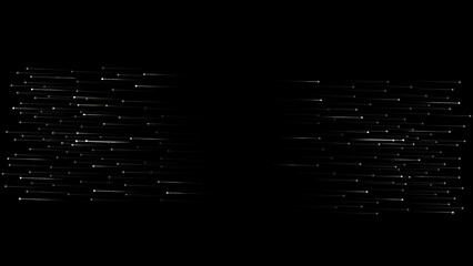 Abstract black color background with runabout particles. white color runabout dot illustration.